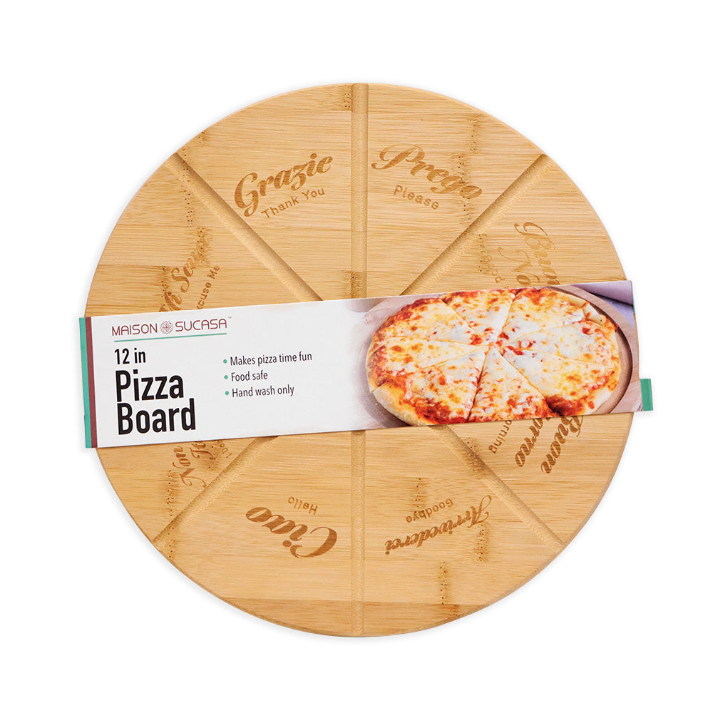 Tabla Redonda Pizza Madera 30 cm Maison 1 un