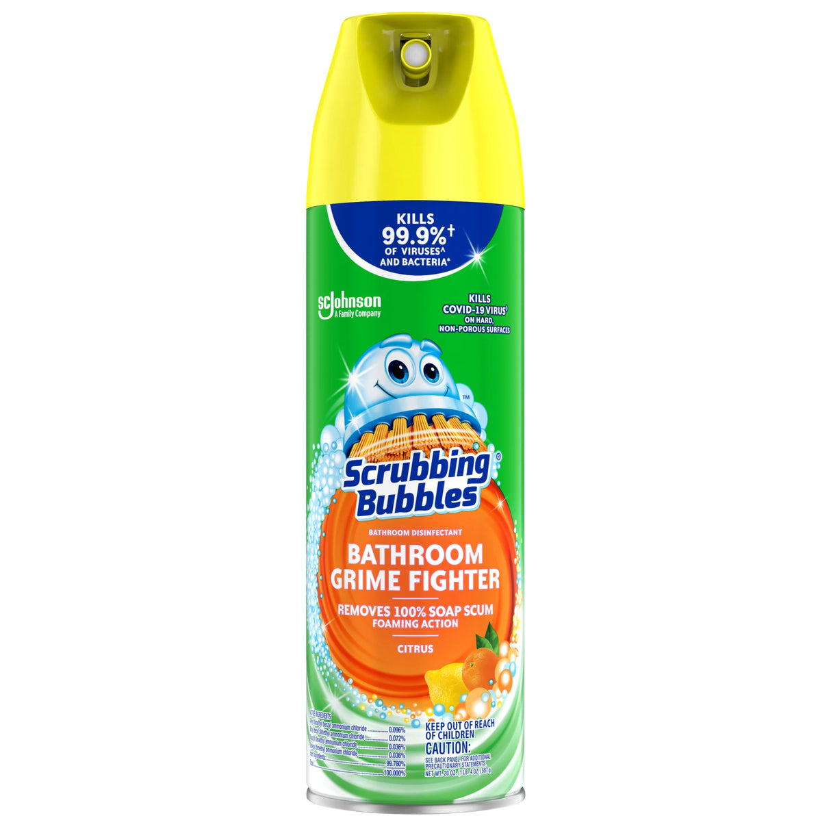 Limpiador Baño y Ducha en Aerosol Citrus Scrubbing Bubbles 708 g