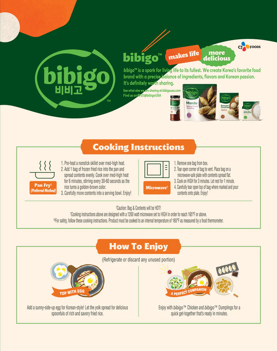 Arroz Frito con Verduras y Kimchi Bibigo 510 g