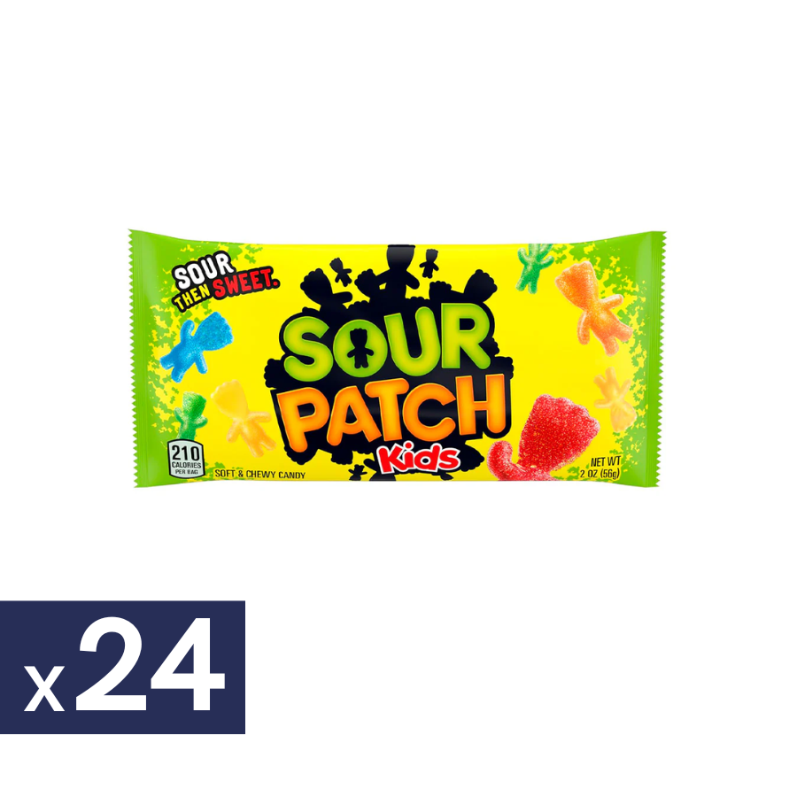 Gomitas Ácidas Original Caja Sour Patch Kids 24 un x 56 g