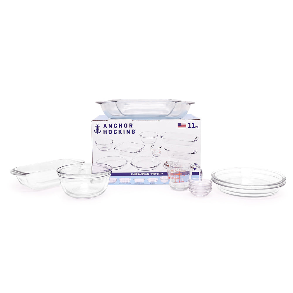 Set 11 Piezas Vidrio Hornear Preparar Anchor Hocking 1 un
