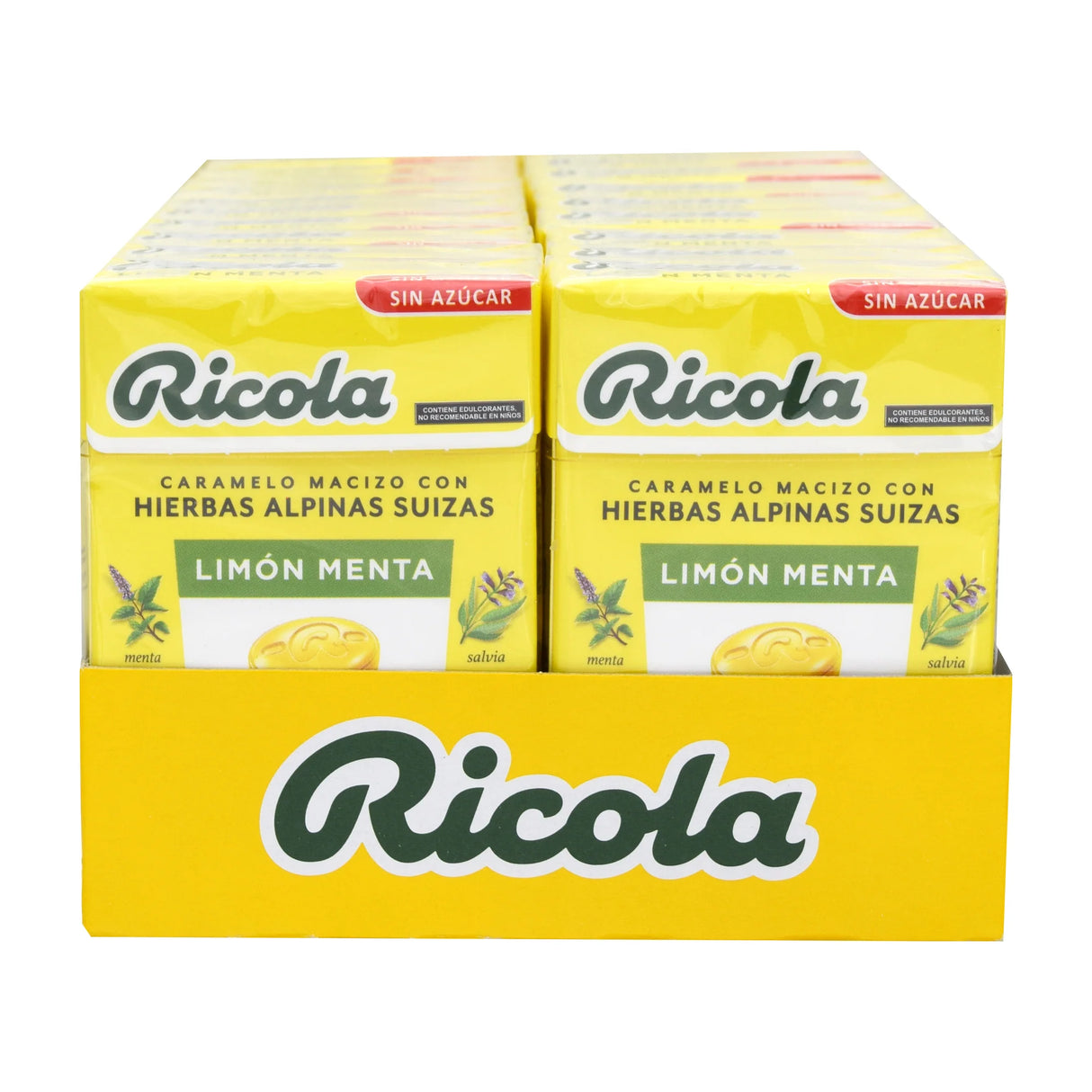 Caramelos sin Azúcar Limón Menta Ricola 20 x 27,5 g