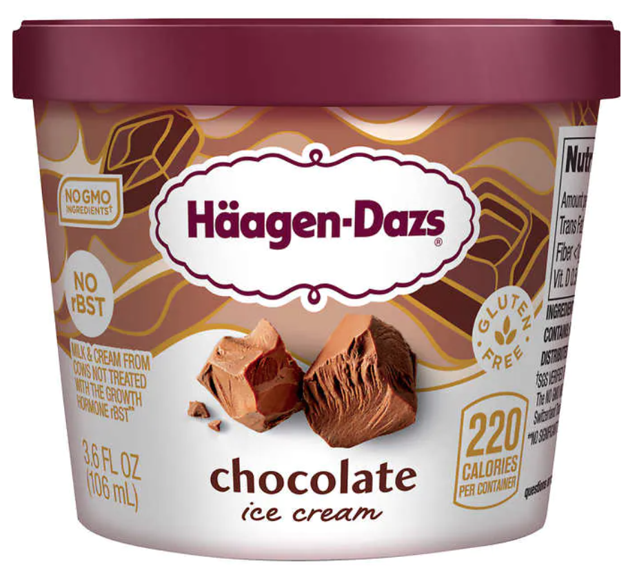 Helado Chocolate Häagen-Dazs 12 un x 106 ml