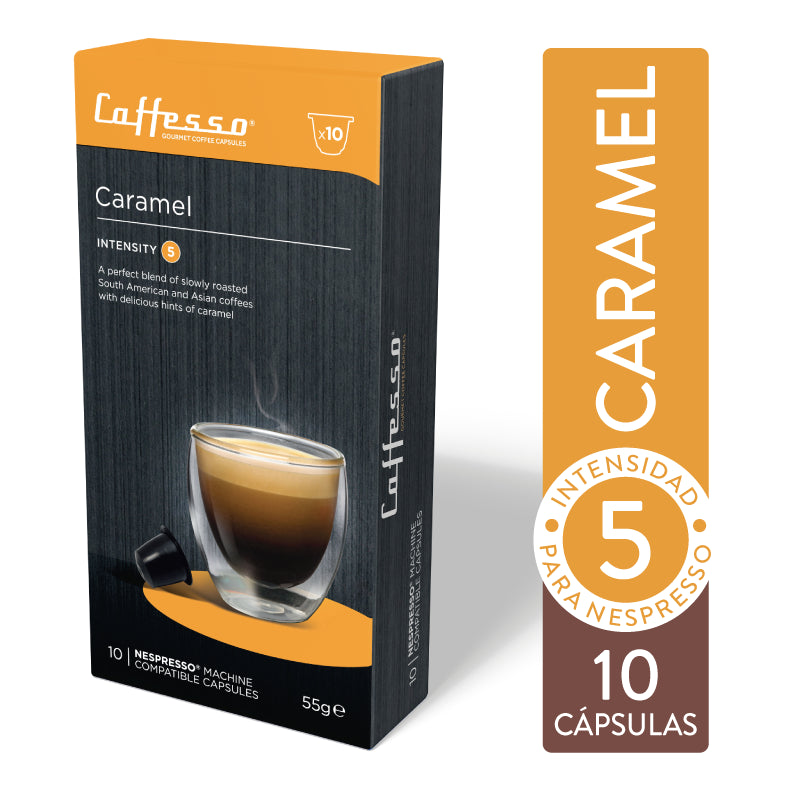 Cápsulas de Café Caramel para Nespresso Caffesso 10 un