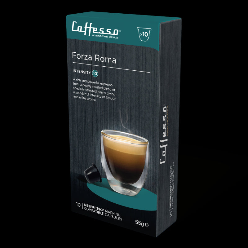 Cápsulas de Café Forza Roma para Nespresso Caffesso 10 un
