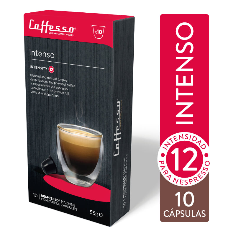 Cápsulas de Café Intenso para Nespresso Caffesso 10 un
