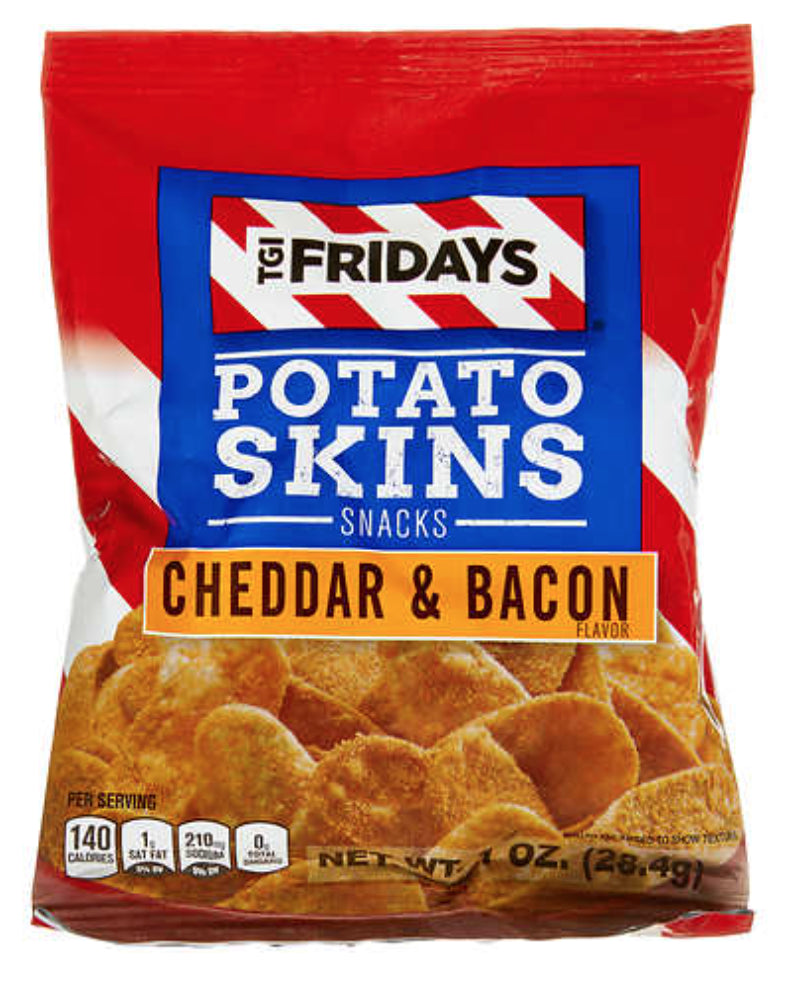 Snack de Cáscaras de Papa Queso y Tocino T.G.I. Friday's 28 g
