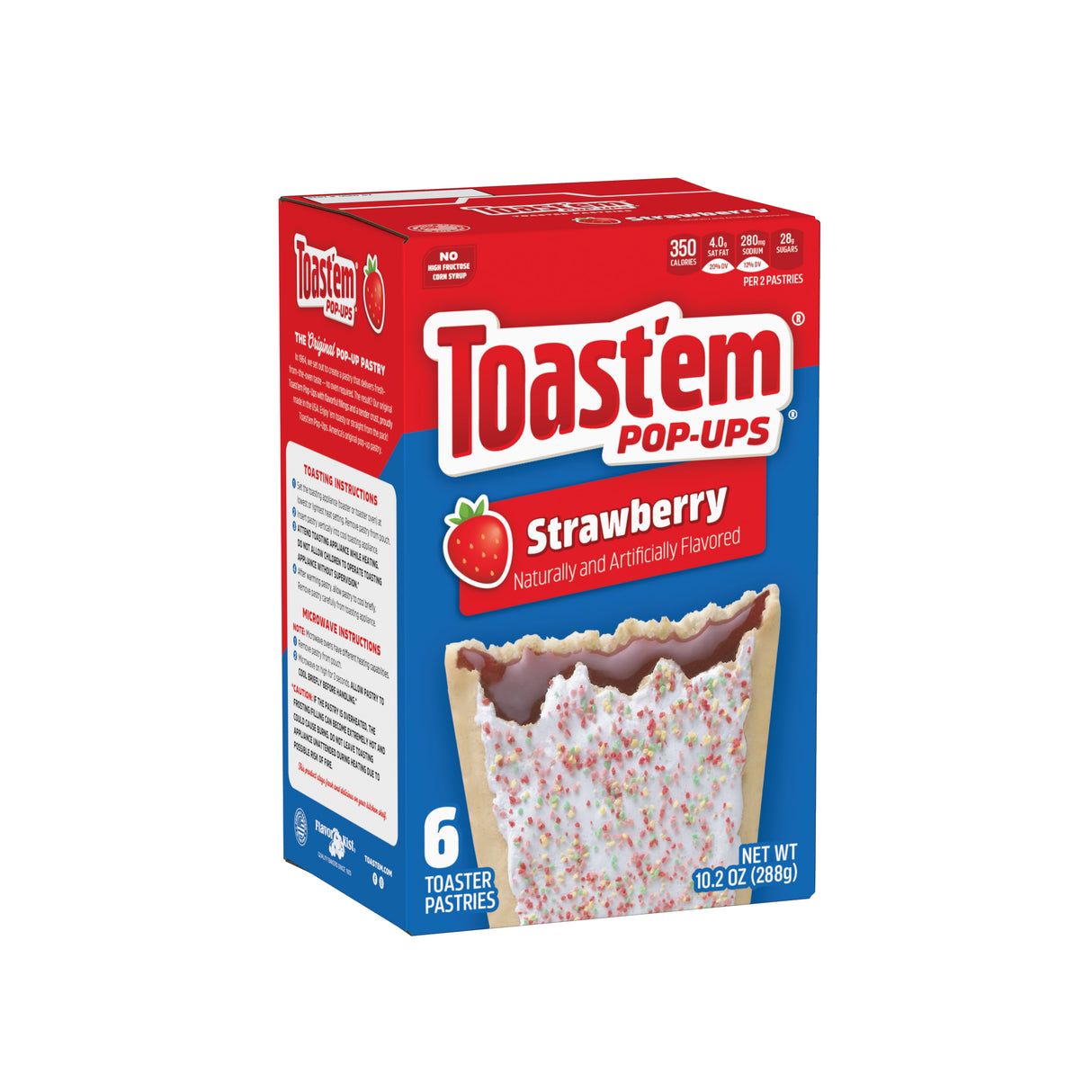 Pop-Ups Frutilla Toast'Em 6 un x 48 g