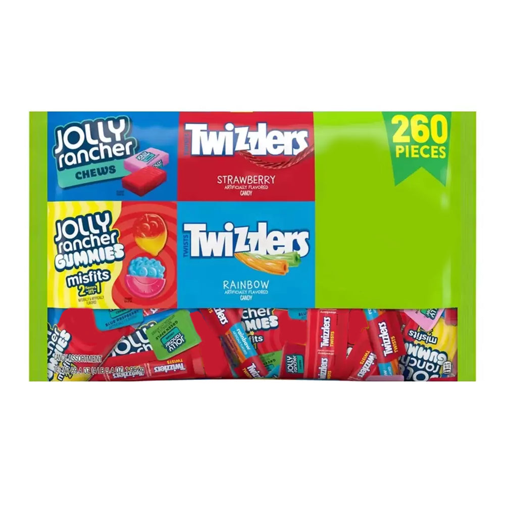 Dulces Twizzlers y Jolly Rancher 260 un Hershey's 1.96 kg
