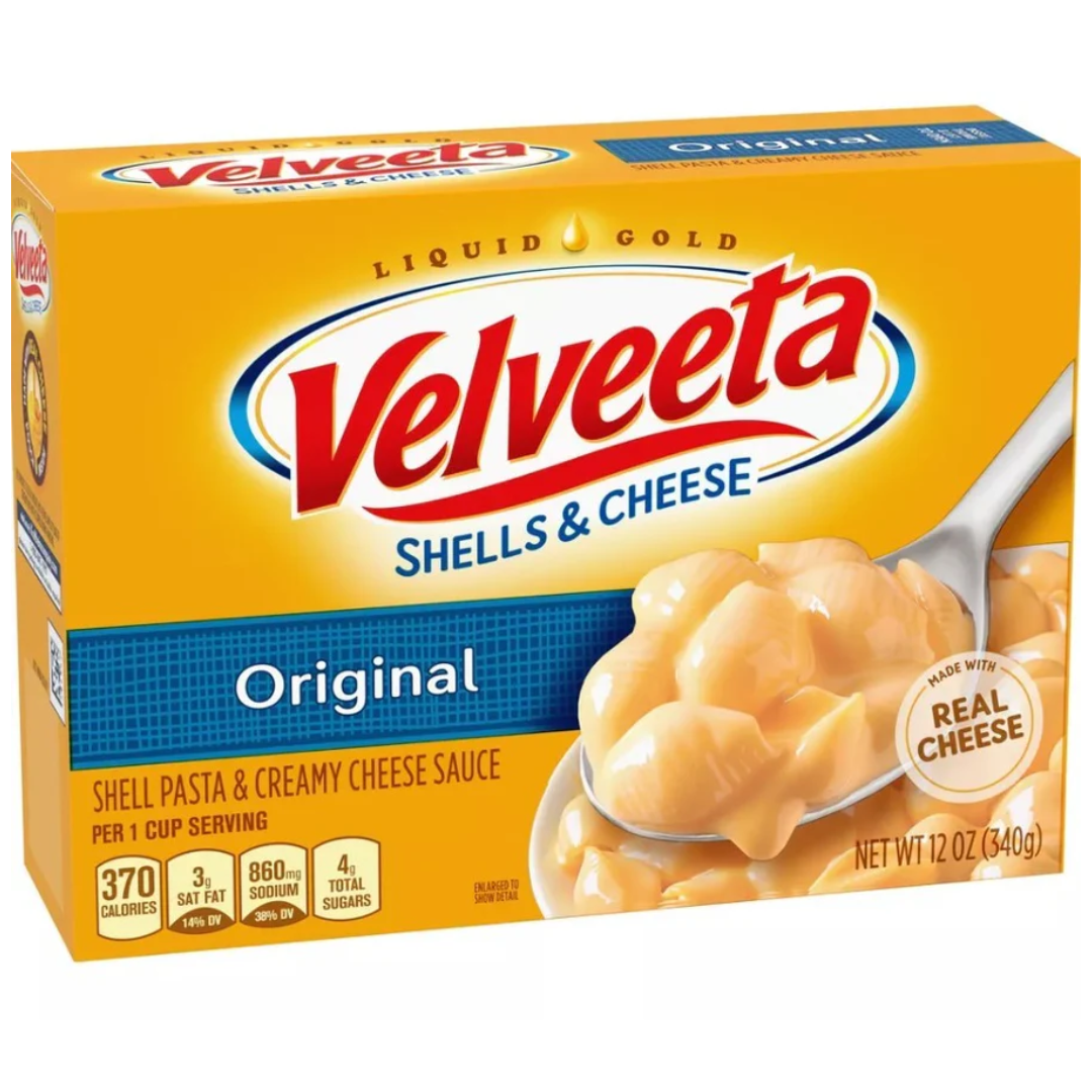 Pasta Conchitas con Queso Velveeta Kraft 340 g