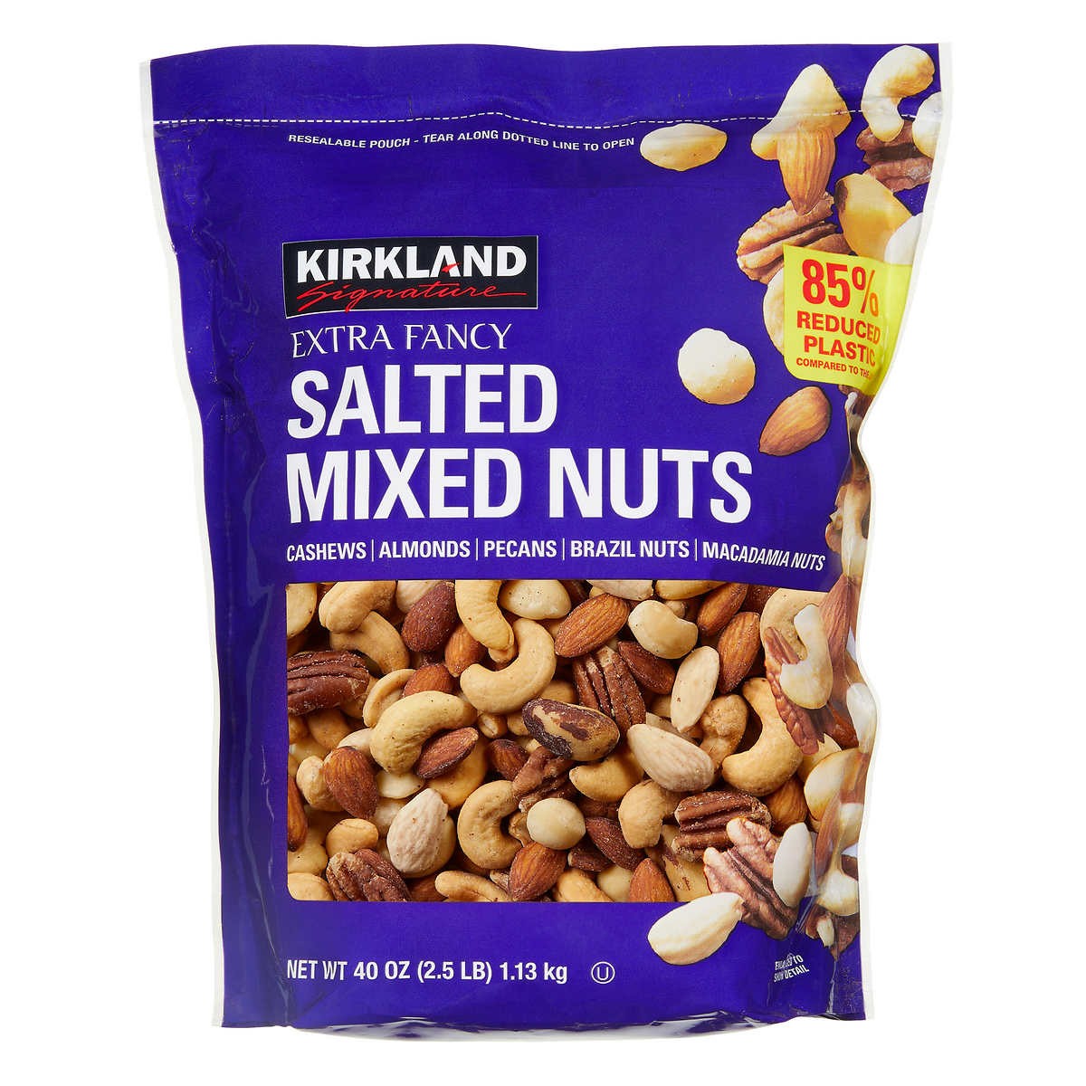 Frutos Secos con Sal Extra Fancy Kirkland 1.13 kg