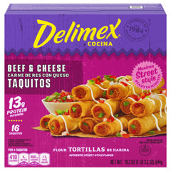 Taquitos Carne Queso Delimex 544 g