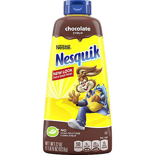 Saborizante para Leche Syrup Chocolate Nesquik Nestle 6 x 623 g