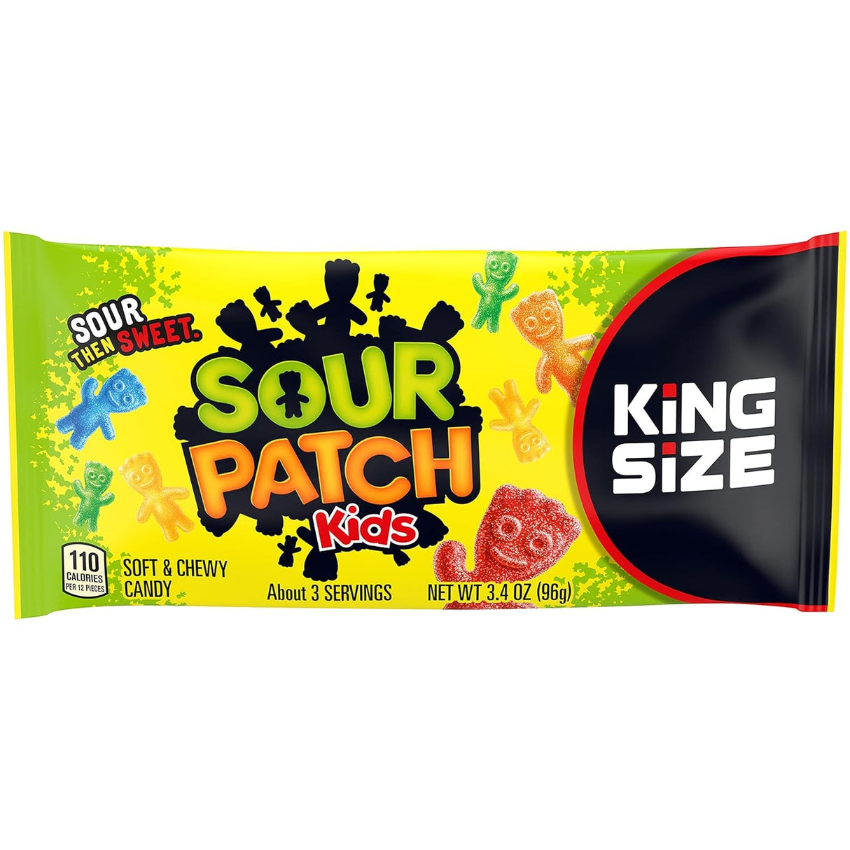 Gomitas King Size Sour Patch Kids 18 un x 96 g