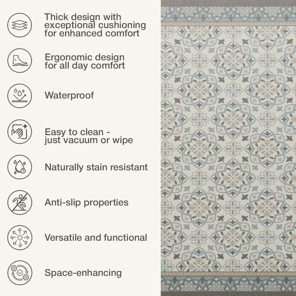 Set de 2 Alfombras Anti Fatiga Gris 12 mm Home Logics 1 un