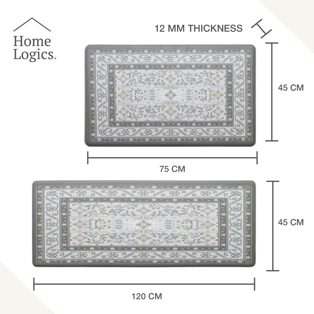 Set de 2 Alfombras Anti Fatiga Café 12 mm Home Logics 1 un