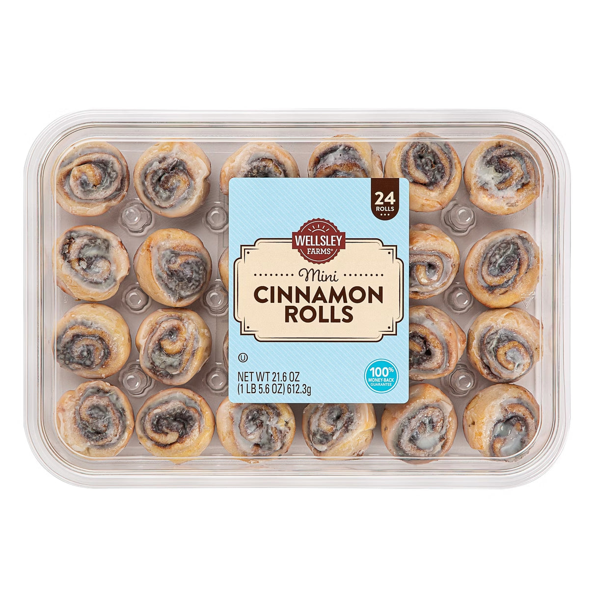 Donuts Cinnamon Rolls Mini Wellsley Farms 24 x 26 g