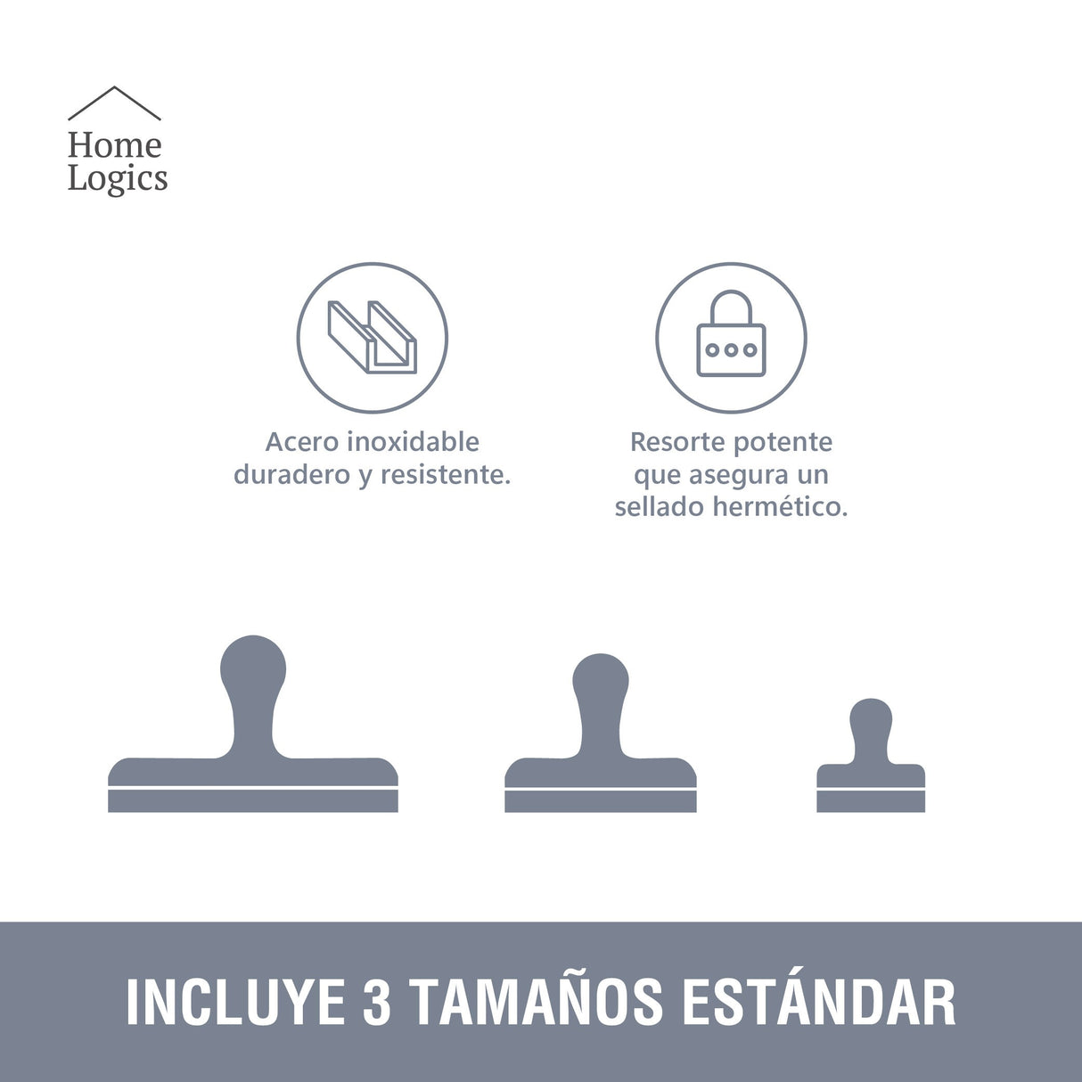 Set 3 Clips Multifuncionales Home Logics 1 un
