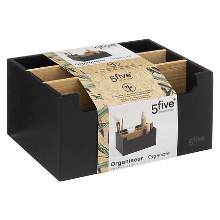 Organizador 5 Divisiones Natureo Black 5five 1 un