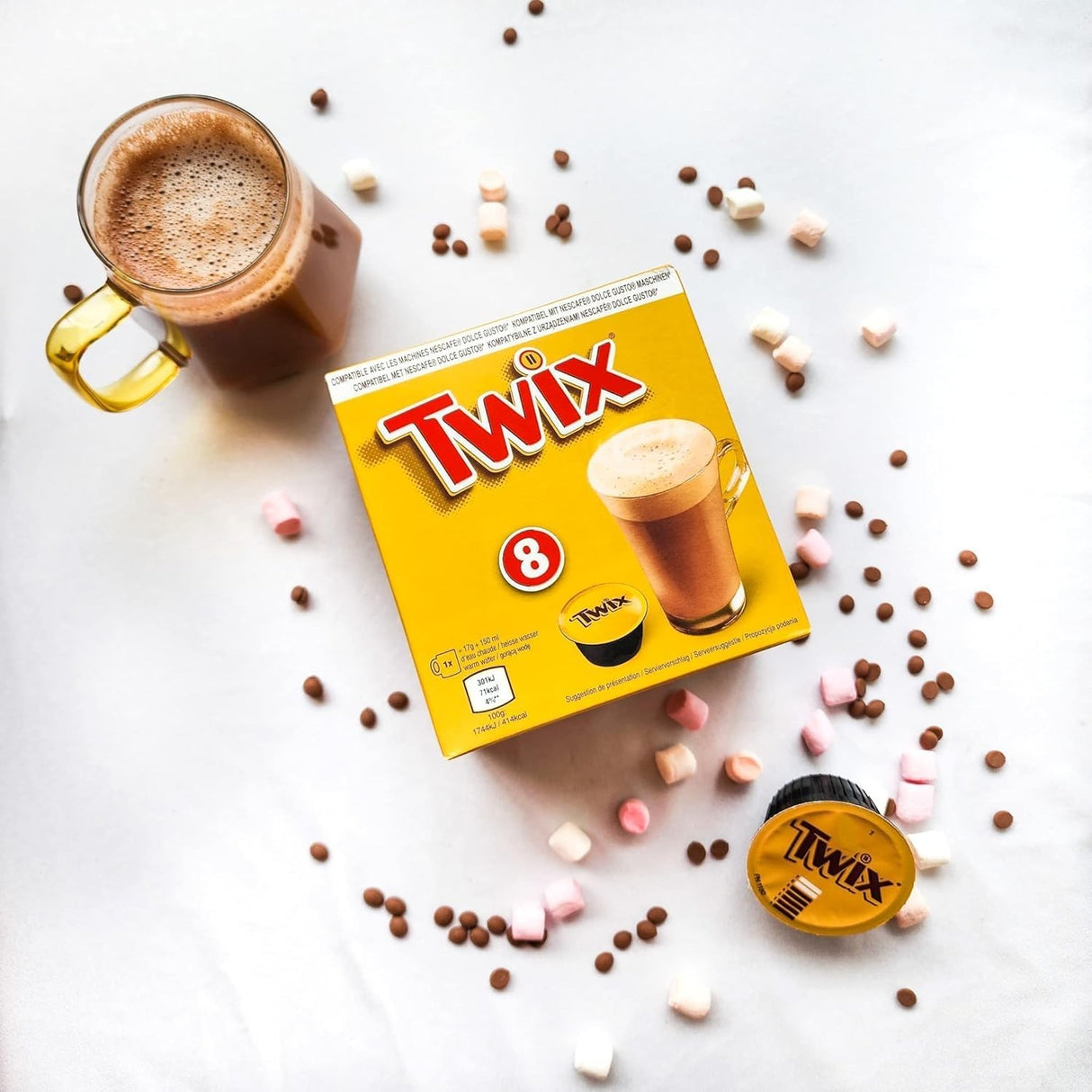 Chocolate Caliente en Cápsulas Twix 8 un