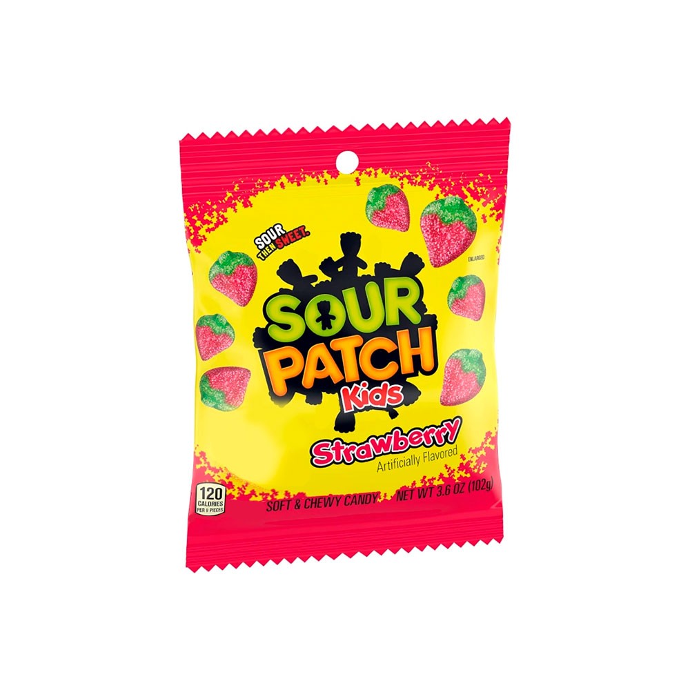 Gomitas Frutilla Sour Patch Kids 12 x 102 g