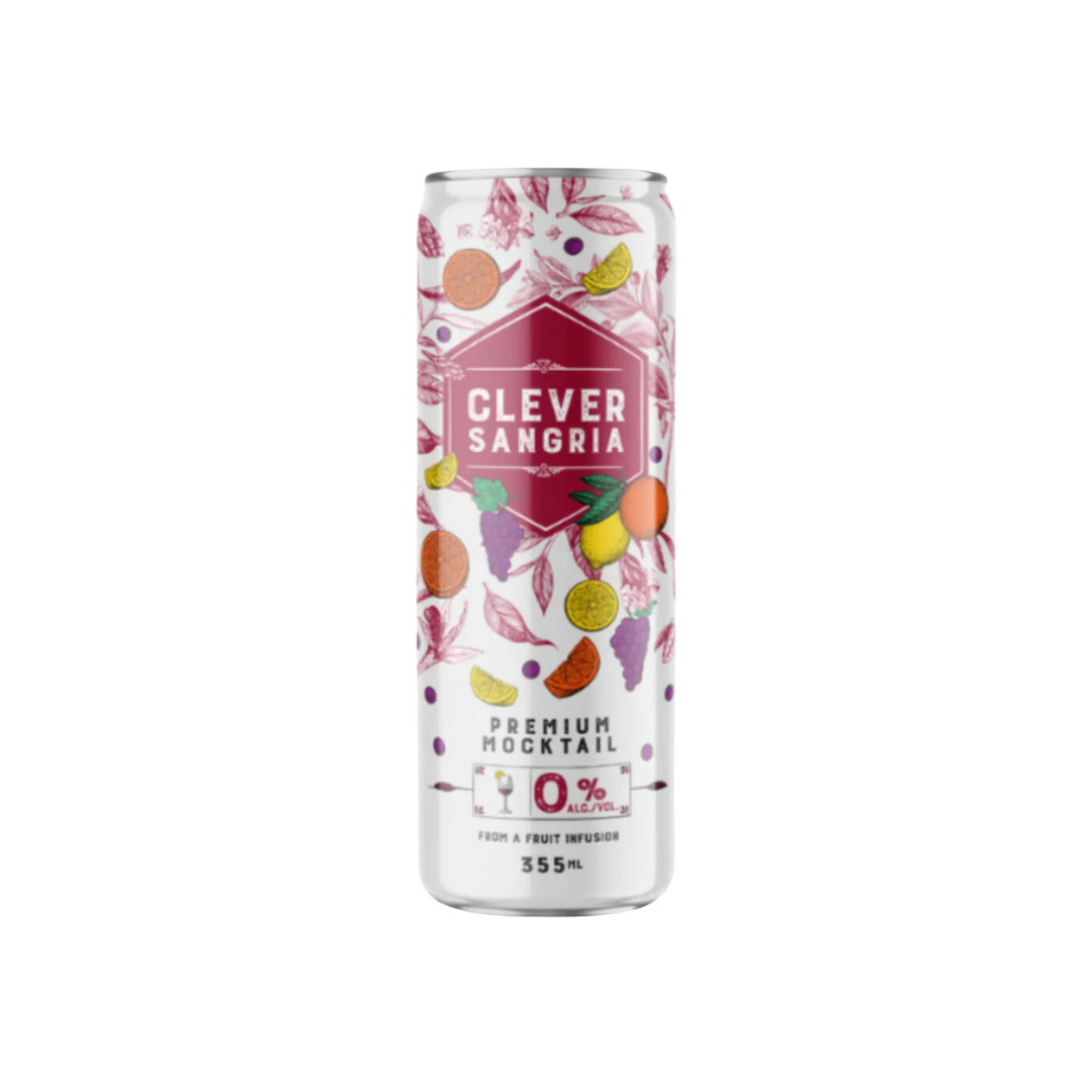 Bebida Mocktail Sangría Lata Clever 355 ml