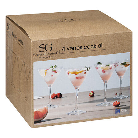 Set 4 Copas Martini 300 ml SG 1 un