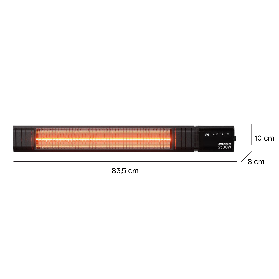 Calefactor de Pared Patio WiFi 2500W Everheat 1 un