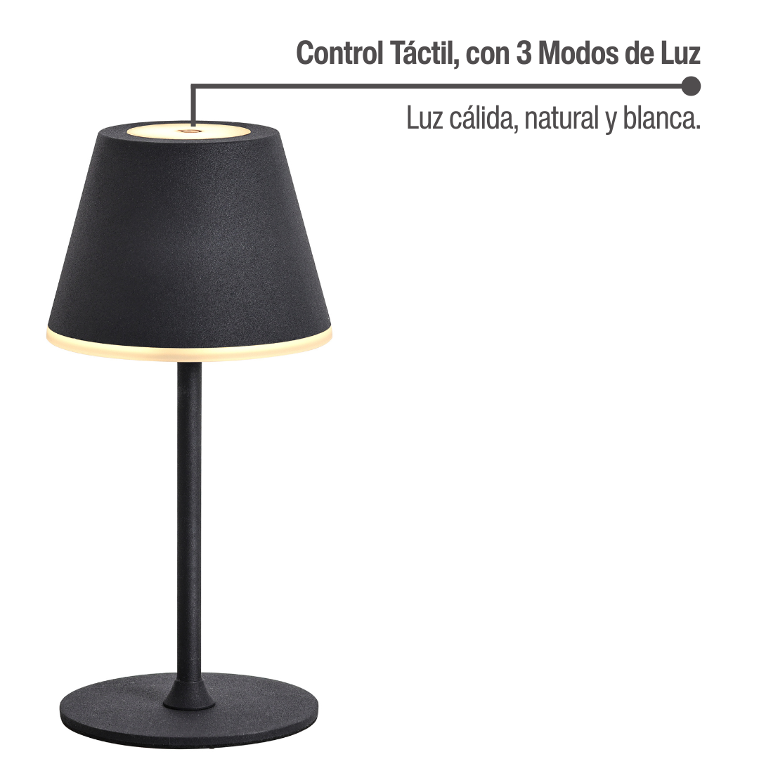 Lampara de Mesa LED Táctil Inalambrica Recargable Home Logics 1 un