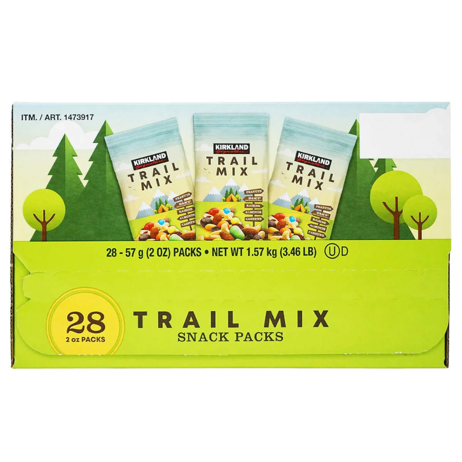 Trail Mix con M&M's Kirkland 28 un x 57 g