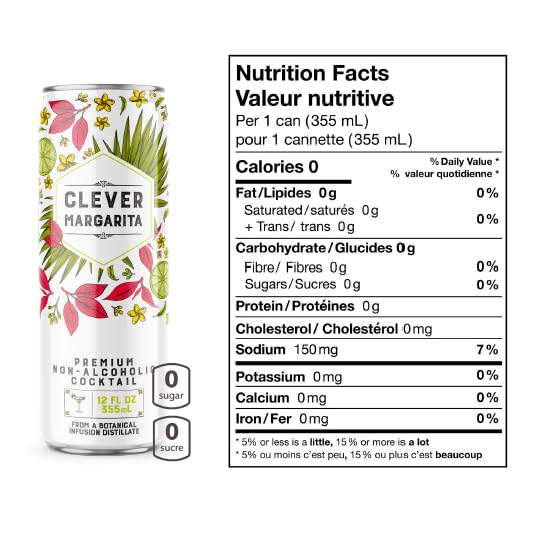 Bebida Mocktail Margarita Lata Clever 12 x 355 ml