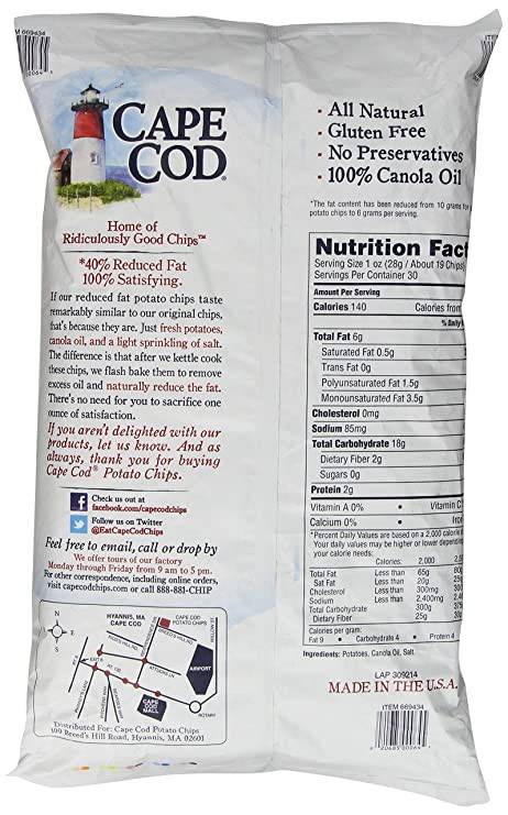 Papas Fritas Bolsa Cape Cod 850 g