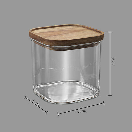 Contenedor Hermético Tapa Acacia 0.6 L 5five 1 un