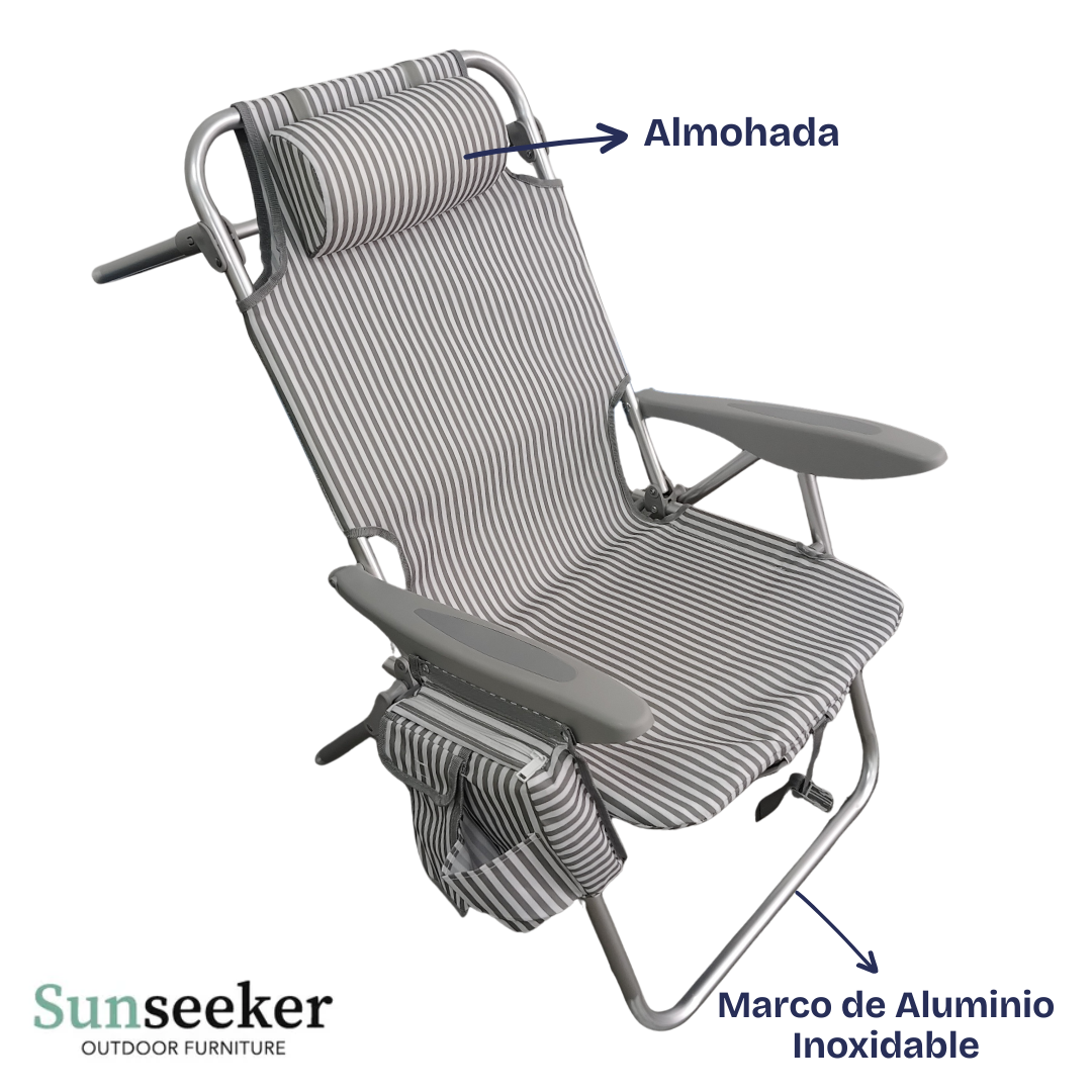 Silla de Playa Alta Bondi Sunseeker 1 un