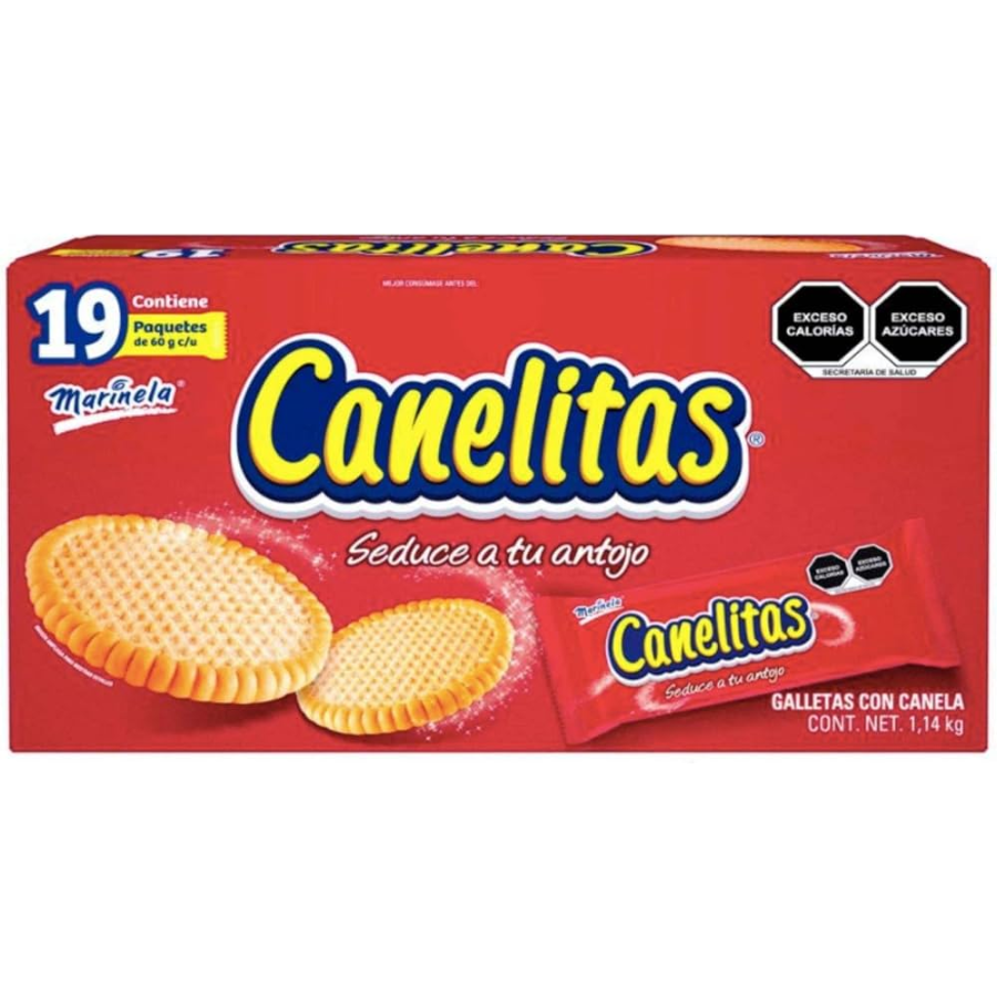 Galletas Canelitas Marinela 19 un x 60 g
