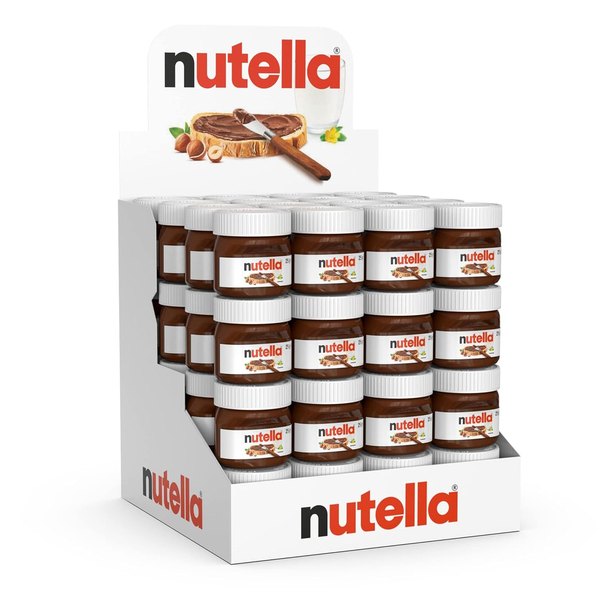 Crema Avellanas con Cocoa Mini Nutella 64 x 25 g