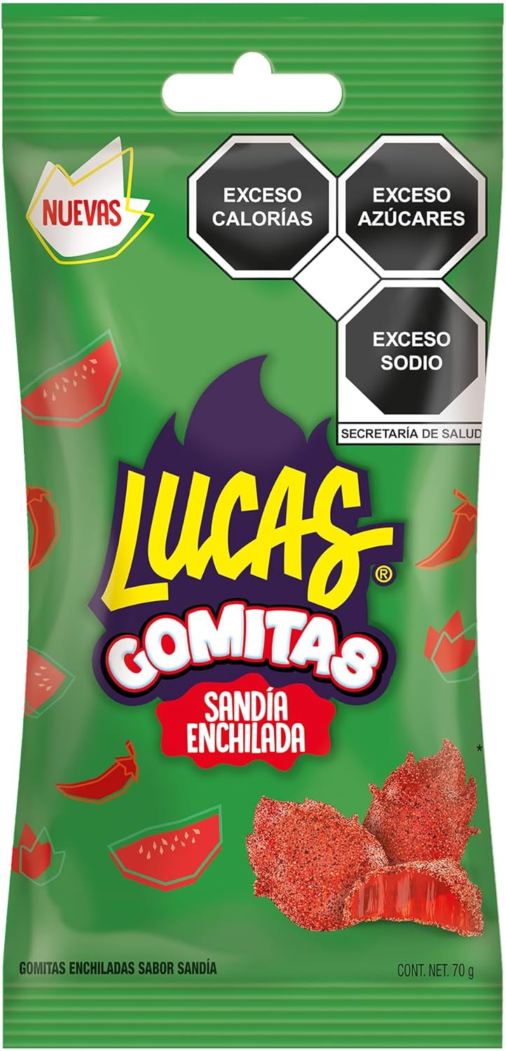 Gomitas Sandía Enchilado Lucas 12 x 70 g