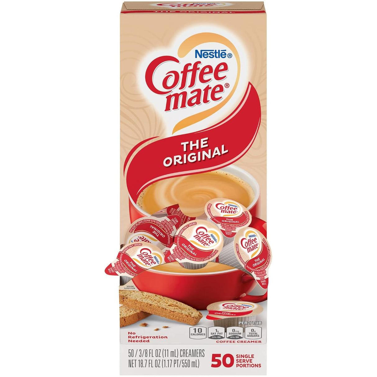 Crema para Café Individual Coffee-Mate Nestlé 50 un x 11 ml