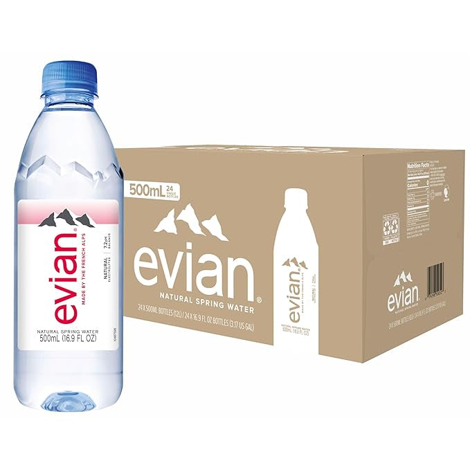 Agua Mineral sin Gas Evian 24 x 500 ml