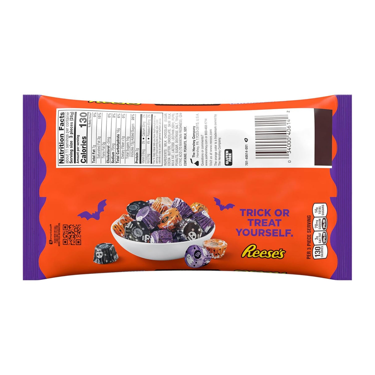Chocolates Halloween Peanut Butter Cup Reese's Mini 280 g