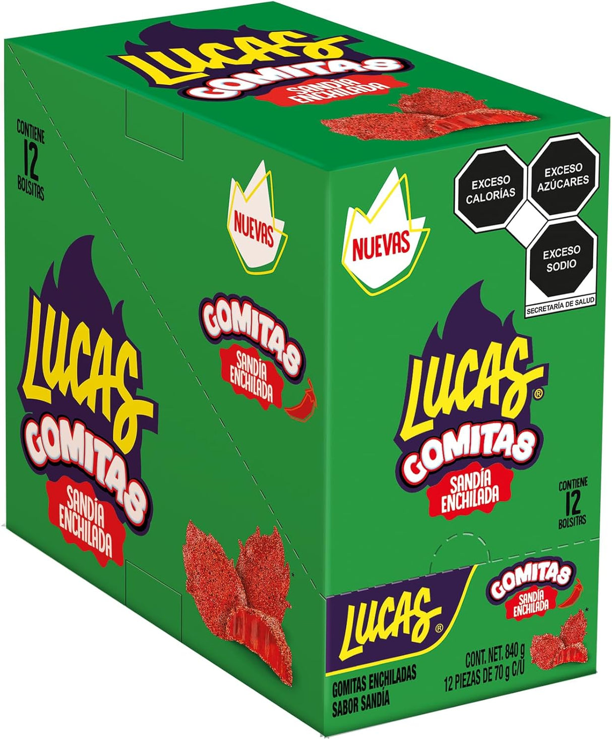 Gomitas Sandía Enchilado Lucas 12 x 70 g