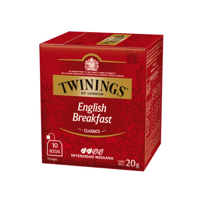 Té Negro English Breakfast Twinings 10 un