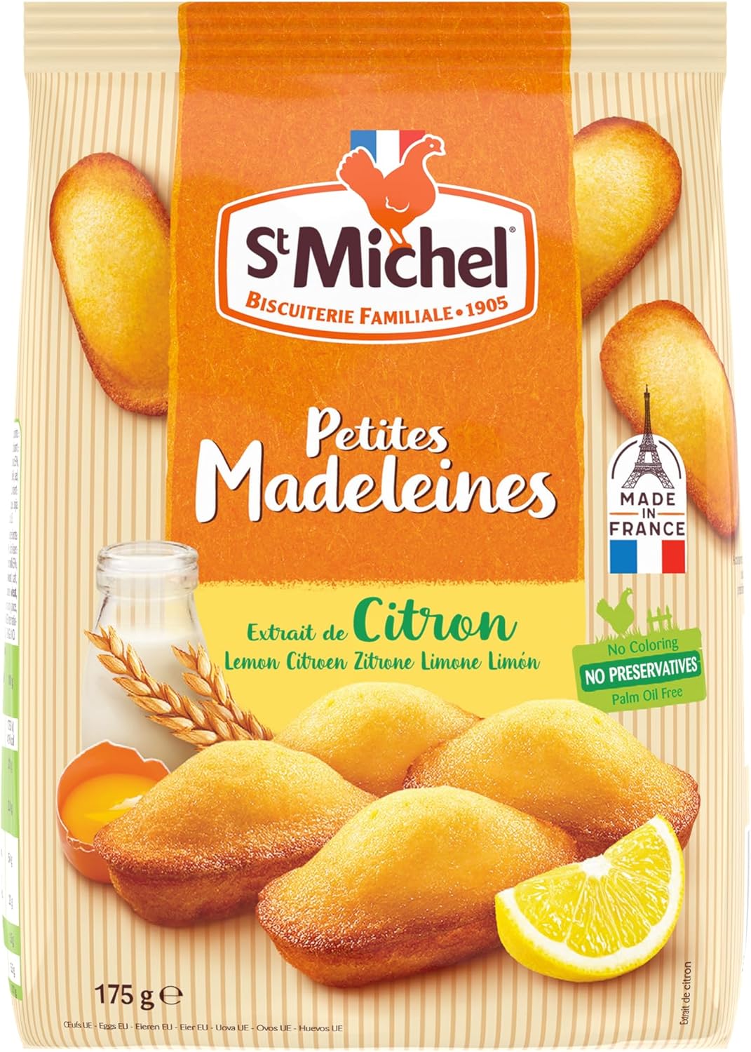 Galletas Petites Madeleines Limón St Michel 10 x 175 g