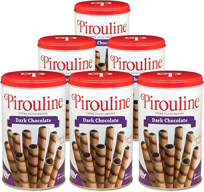 Obleas Rellenas de Chocolate Negro Pirouline 6 x 400 g