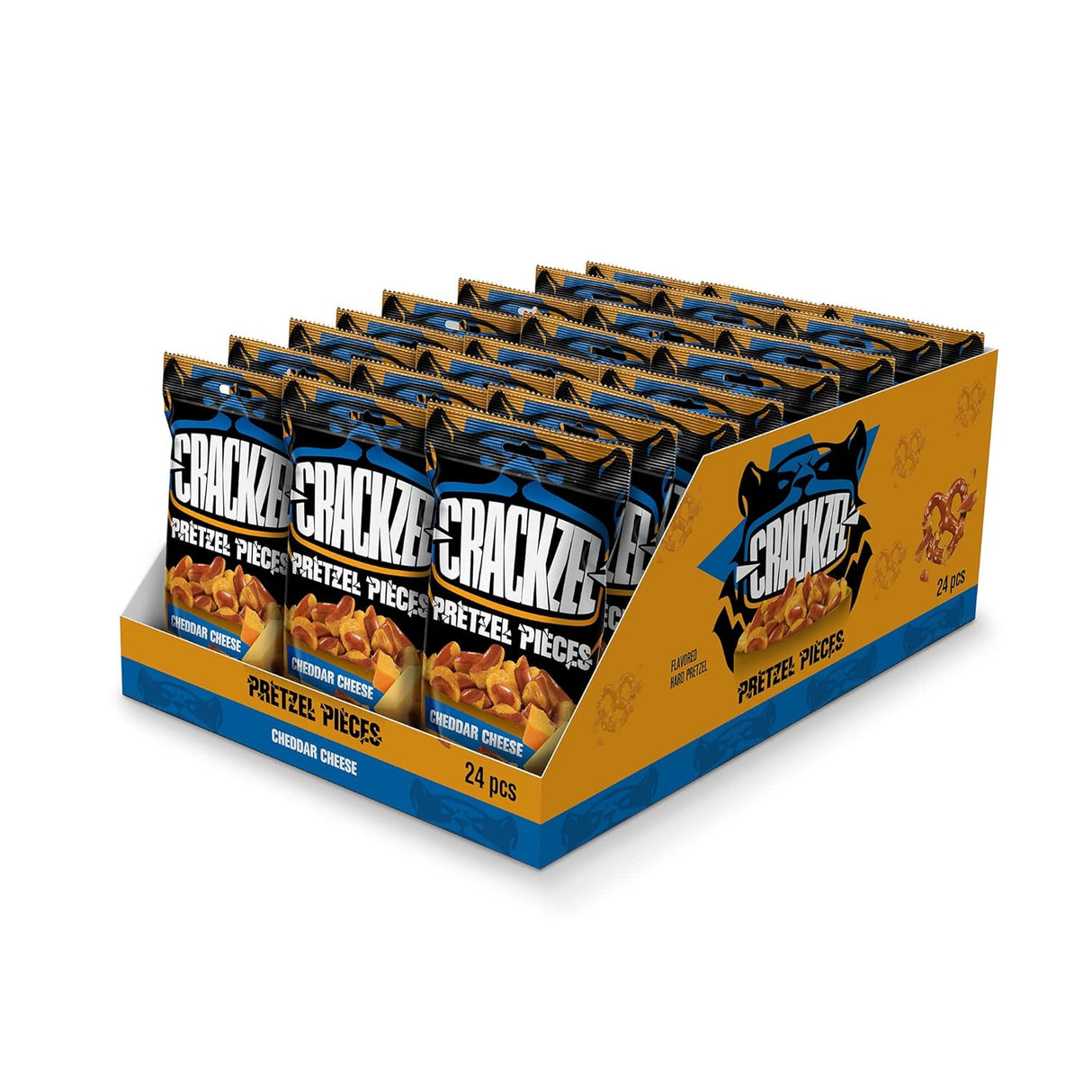 Pretzels Queso Cheddar Crackzel 24 x 85 g