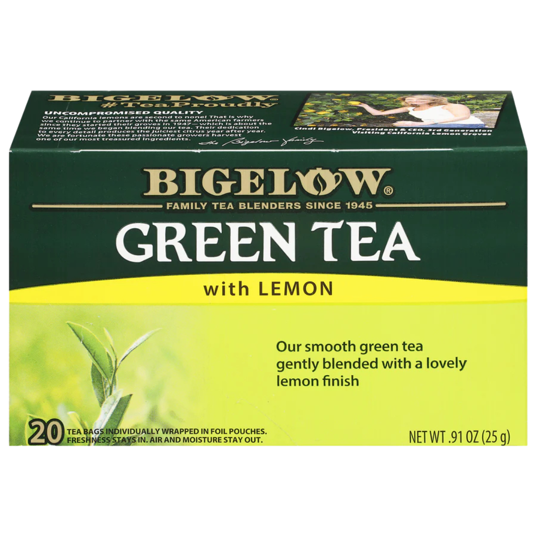 Té Verde Limón Bigelow 25 g 20 un
