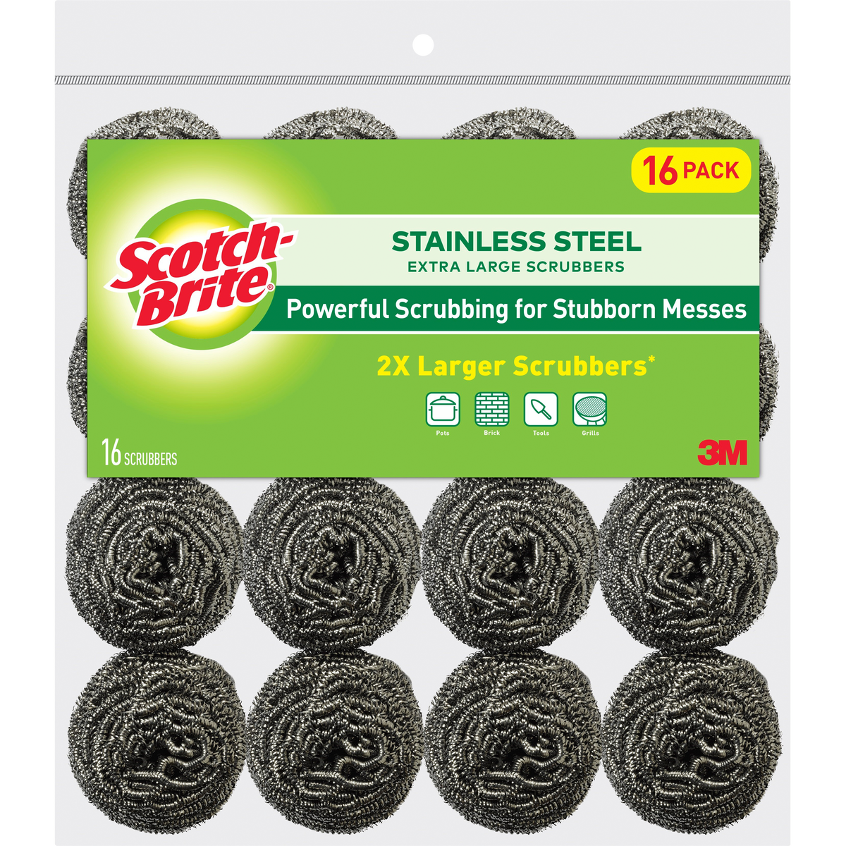 Virutillas Acero Inoxidable Scotch-Brite 16 un