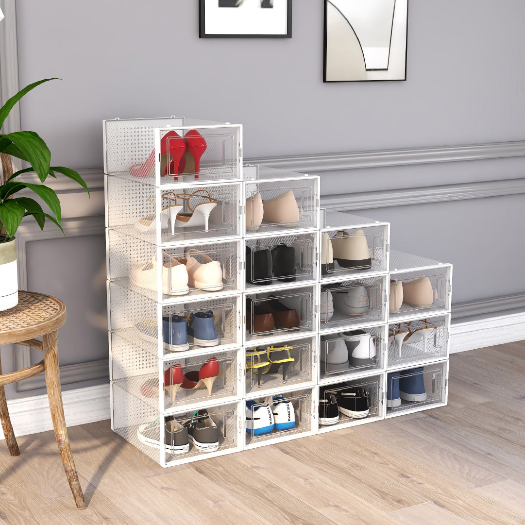 Set 4 Cajas Organizadoras de Zapatos Home Logics 1 un