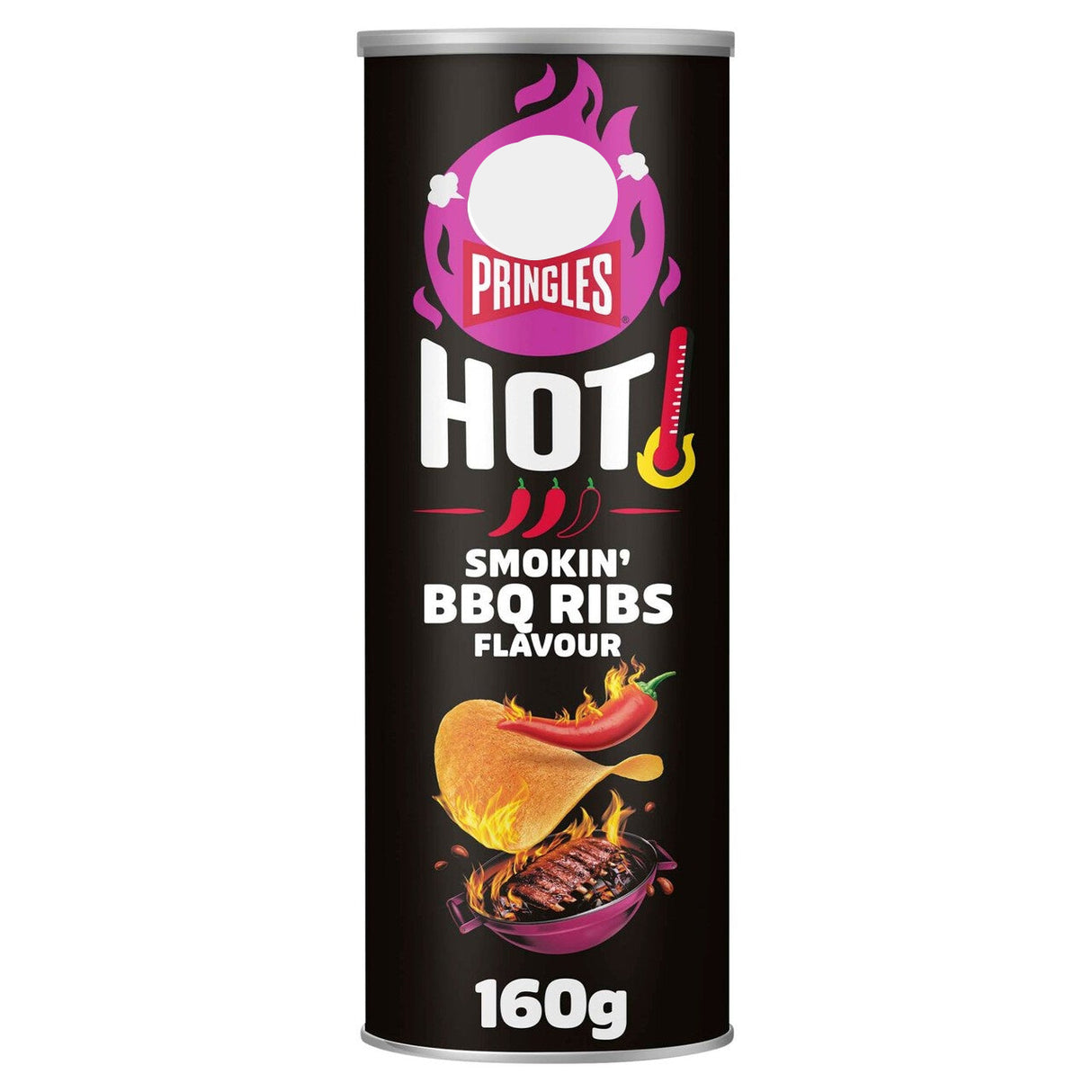 Papas Fritas Hot Smokin Bbq Ribs Pringles 160 g