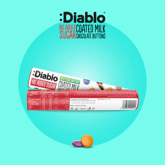 Chocolate Leche Button sin Azúcar :Diablo 22 g